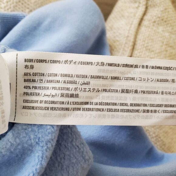 Abercrombie & Fitch Graphic crop Sweatshirt sz Xs - Picture 14 of 15